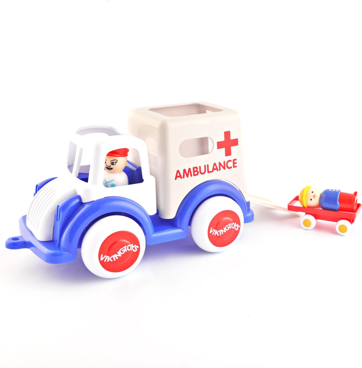 Vikingelegetøj - stor ambulance i æske
