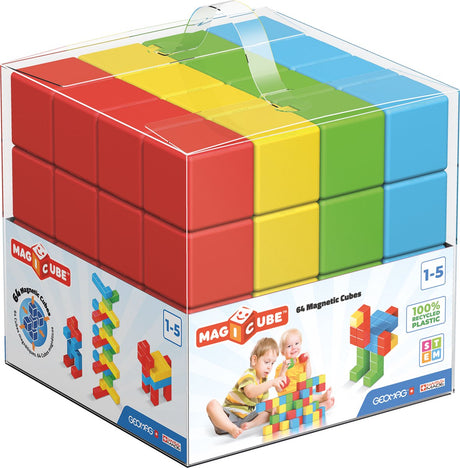 Geomag magicube green line junior genbrugt - magnetiske byggeklodser - 24 dele - fra 1 år