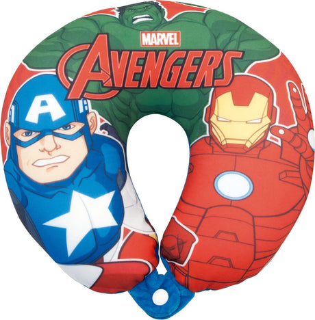Marvel nekkussen avengers junior 28 cm polyester rood blauw