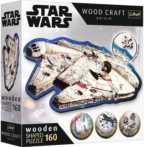 Trefl star wars træpuslespil millennium falcon 160 brikker fsc.