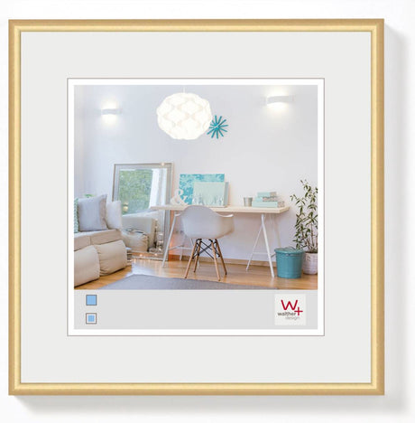 Walther new lifestyle - plastramme - fotostørrelse 20x20 cm - guld