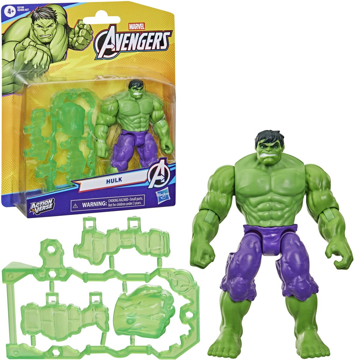 Marvel Avengers Actionverse Hulk - actionfigur 11 cm