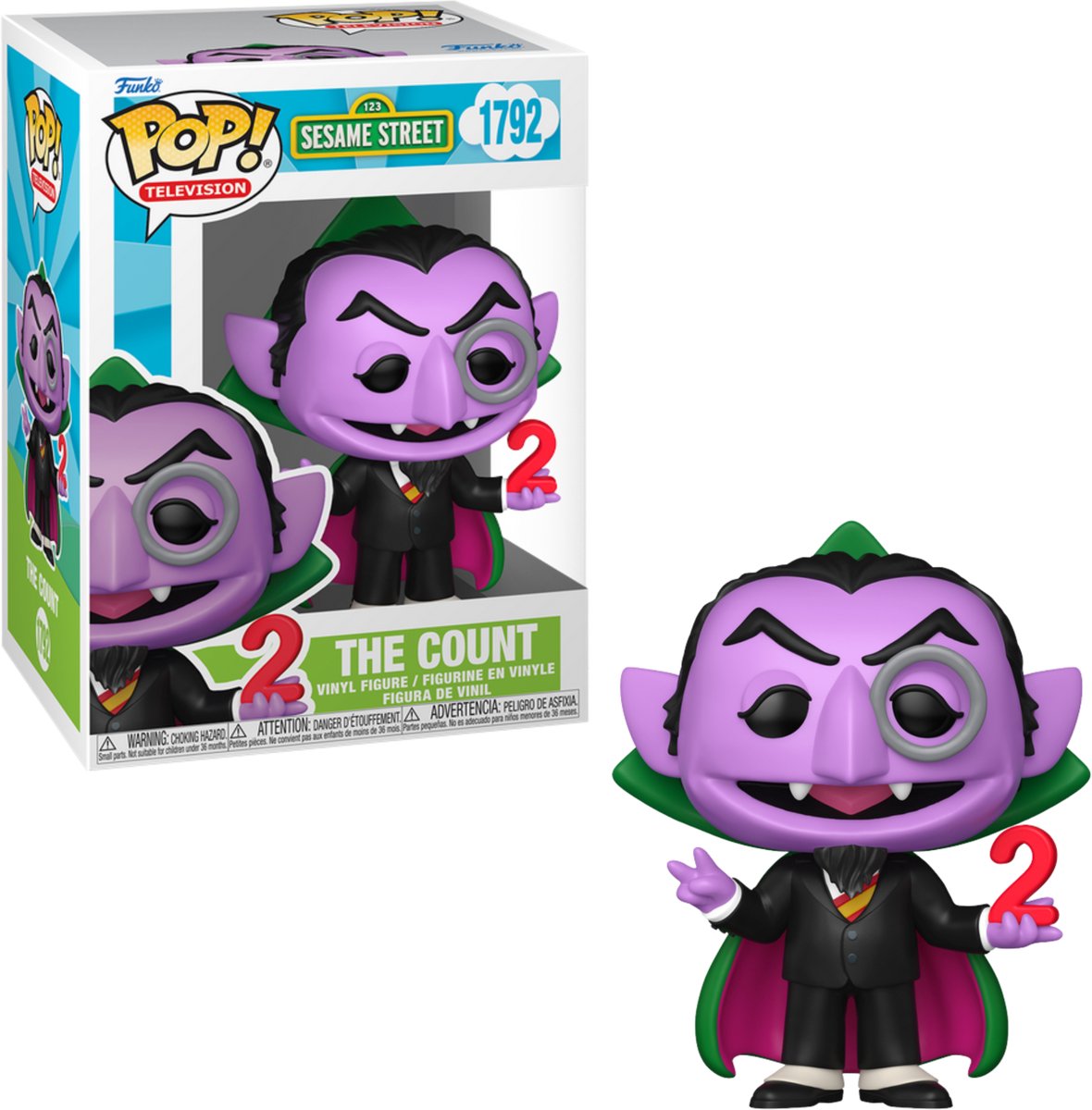 Funko sesame street sesam street - the count (pop! tv) vinylfigur 1792 unisex pop! - neutral - standard