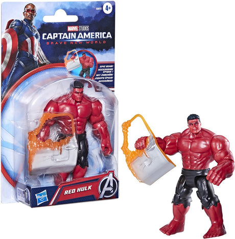 Hasbro avengers actionfigur rød hulk 10 cm marvel legetøj.