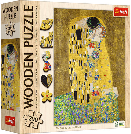 Trefl træpuslespil kysset Gustav Klimt FSC mix 70% 200 brikker.