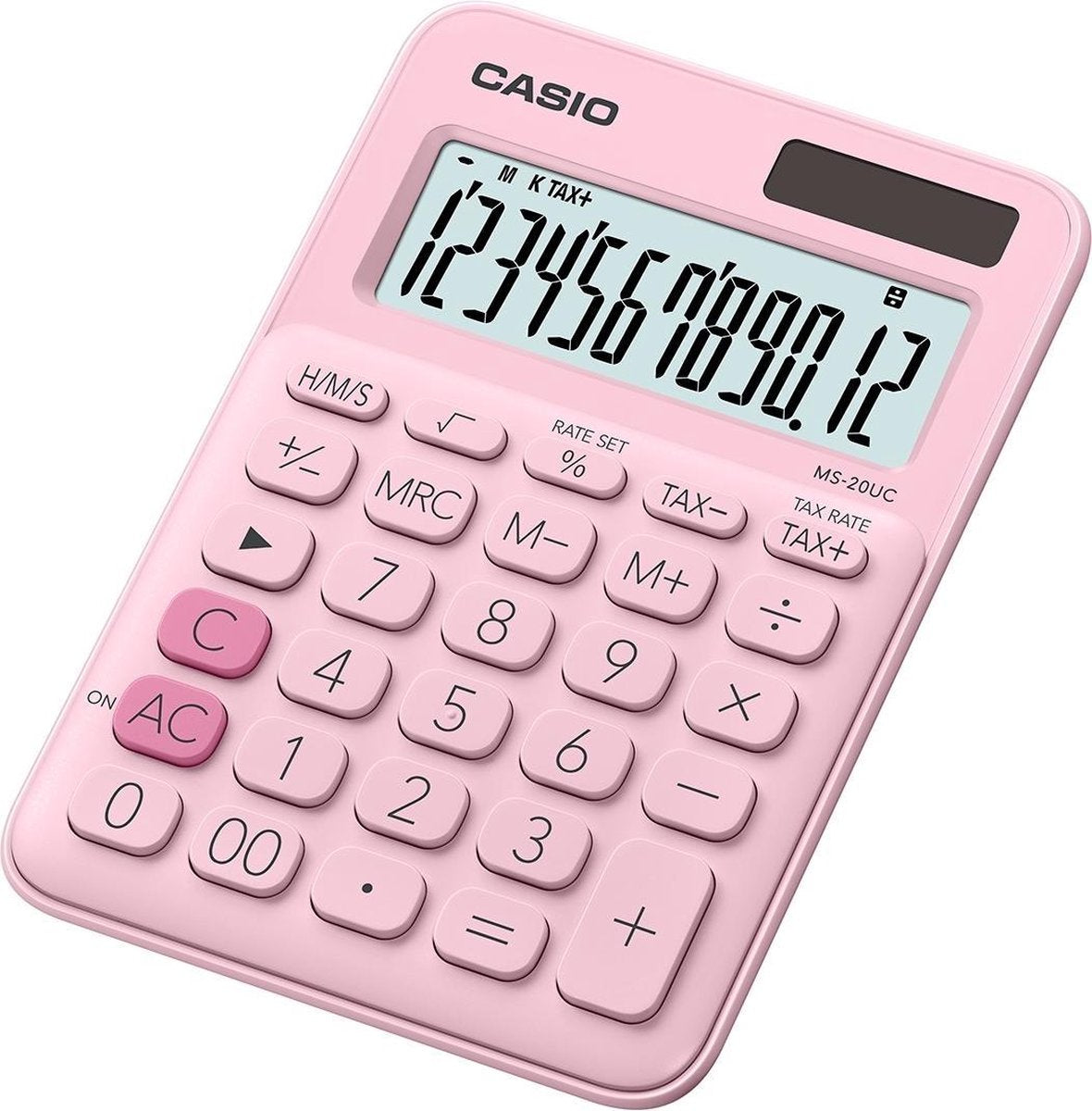 Casio ms-20uc-gn - skrivebordsberegner - basismodel - pink version