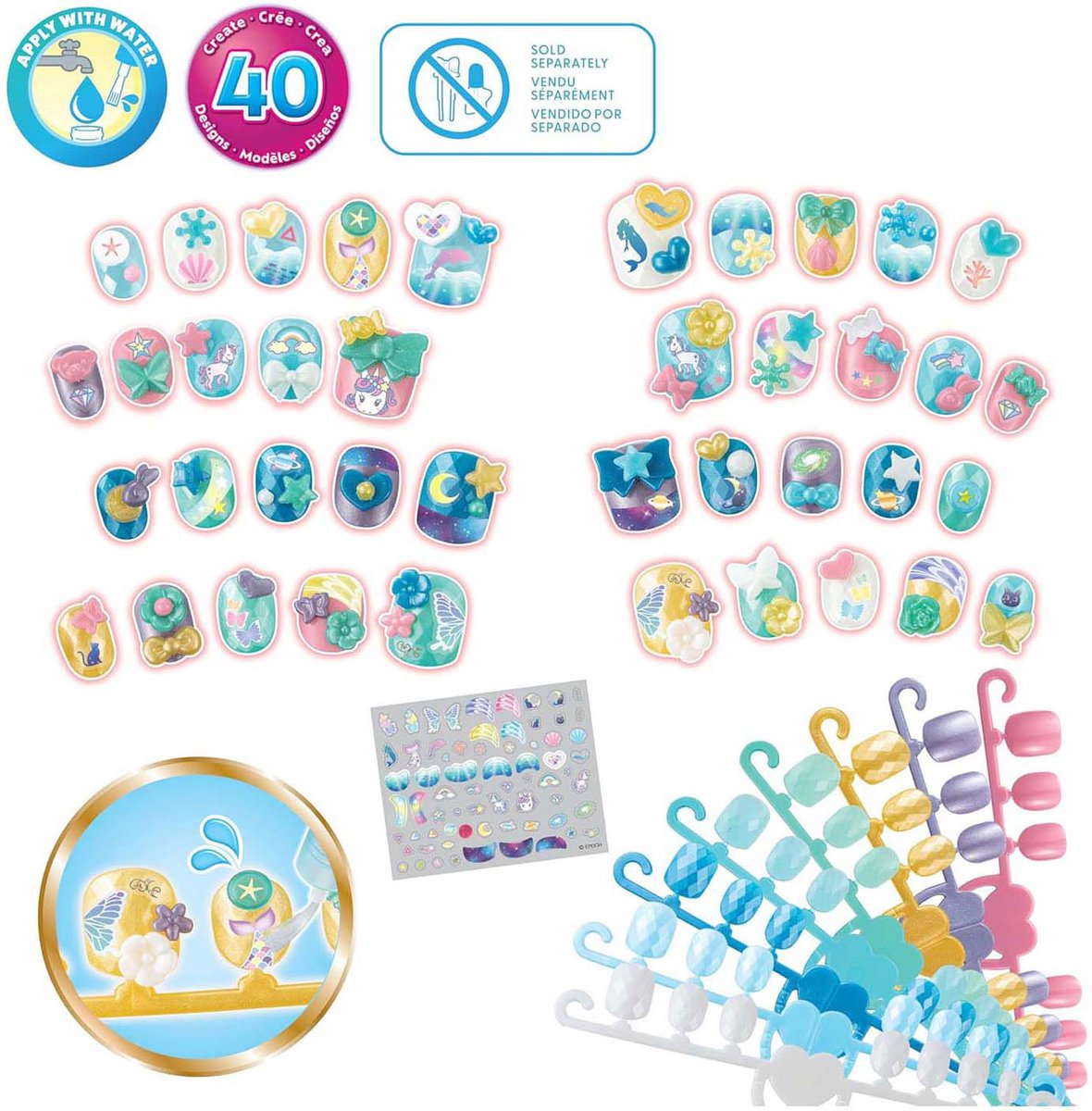 Aquabeads magiske neglesæt refill