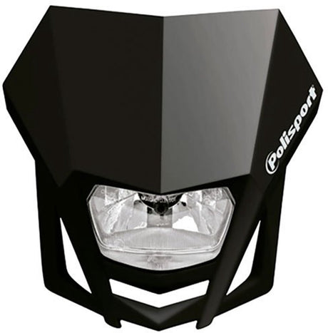 Polisport plaque phare avec optique phare avant lmx noire til moto enduro cross