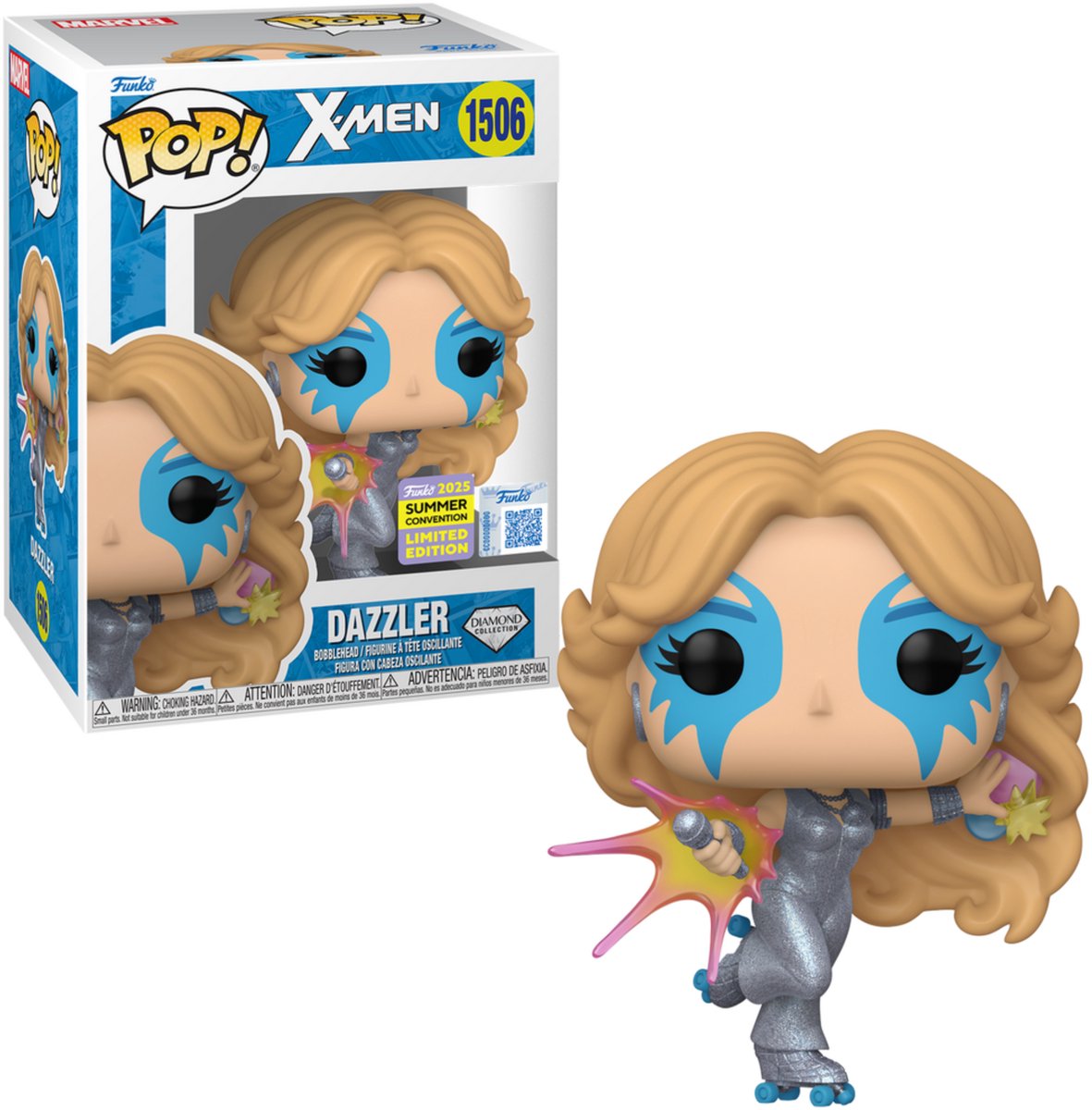 Funko pop! marvel: x-men - dazzler #1506 (eksklusiv sommerkonvent 2025)