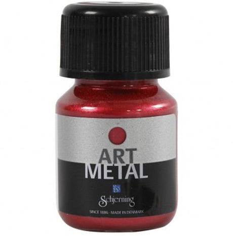 Schjerning hobbymaling metallic, lavarød (5112), 30 ml 1 flaske