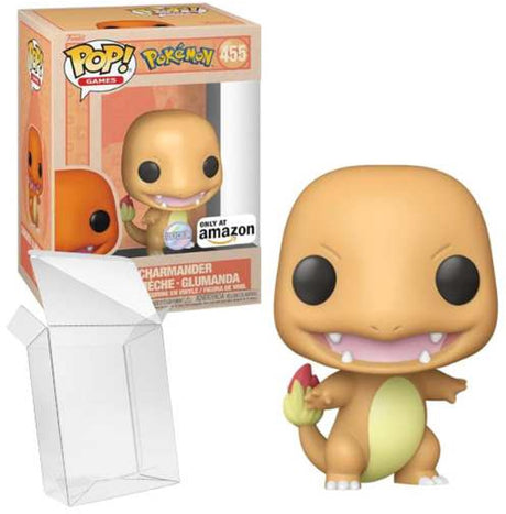 Funko pop! spil: pokemon - charmander (blød farve) #455 amazon exclusive