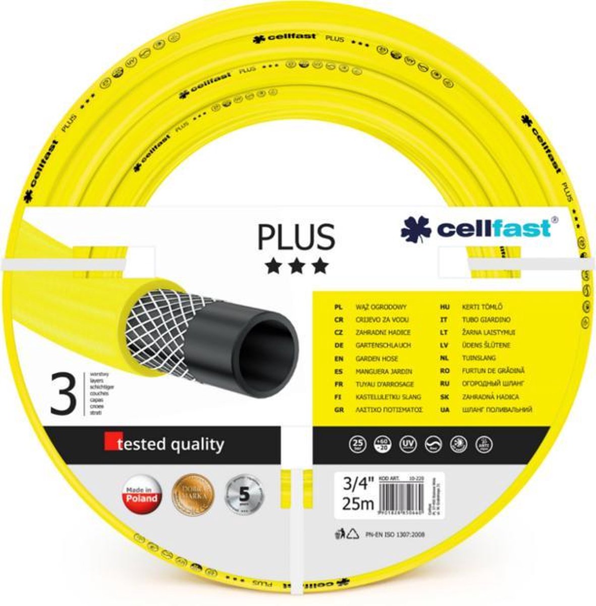 Cellfast plus 3 4 25m haveslange super praktisk
