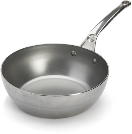 Debuyer de buyer mineral b pro stegepande ø 24 cm – stålplade – pfas-fri – med greb i rustfrit stål – velegnet til induktion – fremstillet i Frankrig