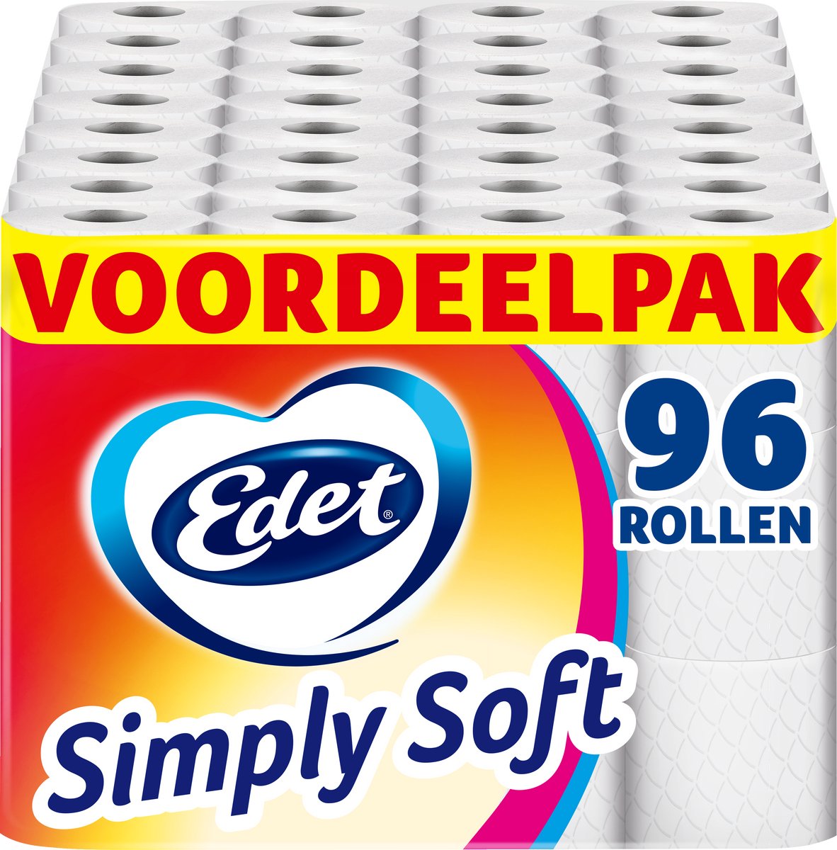 Edet simpelthen blødt toiletpapir - 96 ruller - værdipakke