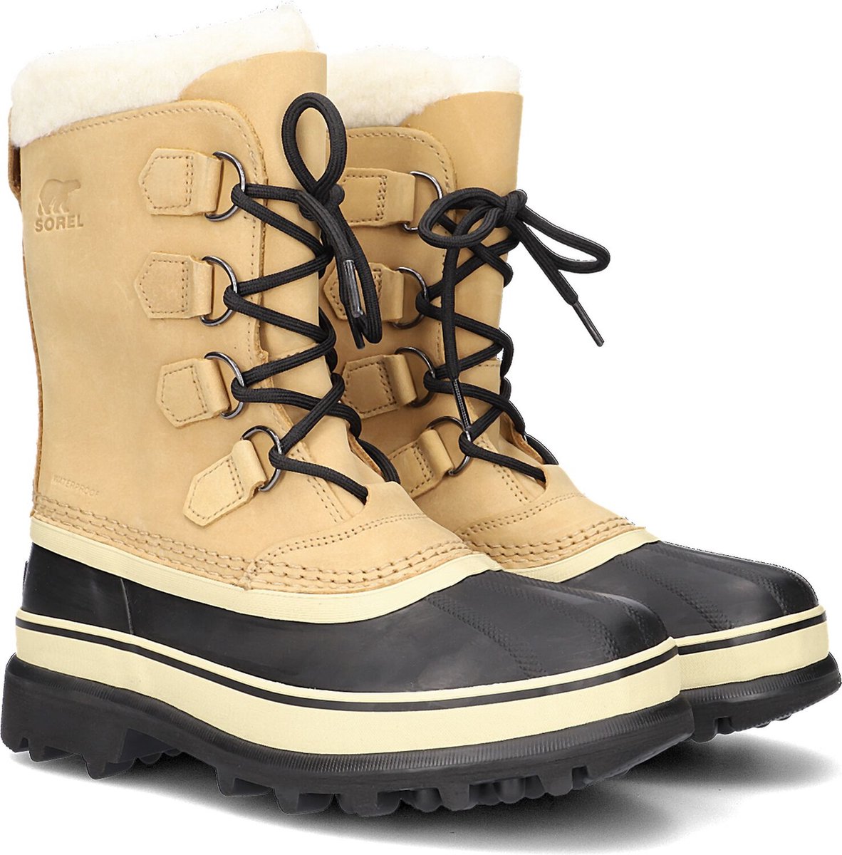 Sorel caribou™ wp snestøvler til kvinder - buff - størrelse 39