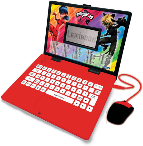 Lexibook ordinateur bærbar educatif bilingue miraculous (fr en)