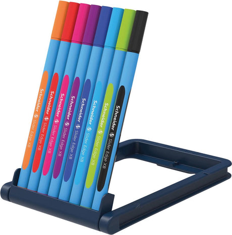 Schneider skriveredskaber schneider kuglepen - skyderkant - nib xb 1,4 mm - 8 dele assorterede farver - s-152279