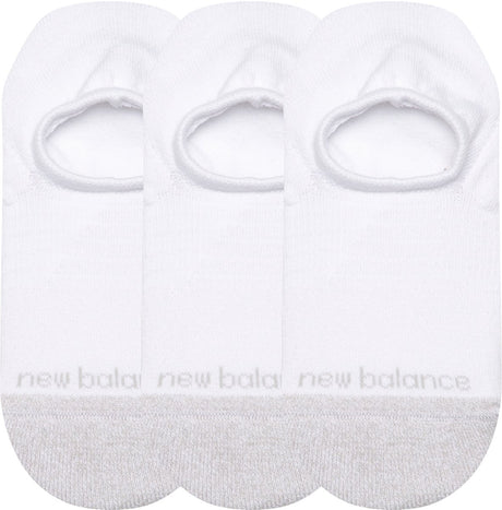 New balance active invisible no show sokker unisex sportsstrømper - hvide