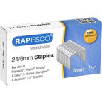 Staples rapeco s24607z3 stål sølv pakke med 1000 stk