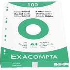 Indekskort exacompta 13666e hvidt papir
