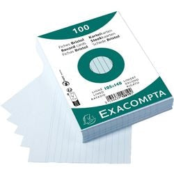 Indekskort exacompta 10819se himmelblåt papir
