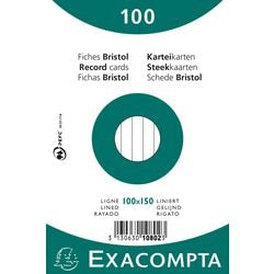 Indekskort exacompta 10802x hvidt papir