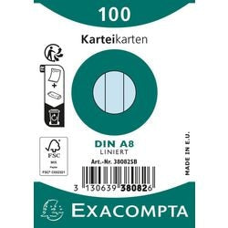 Indekskort exacompta 38082sb himmelblå
