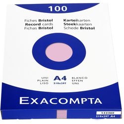 Indekskort exacompta 13336e pink papir