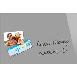 Sigel glasmagneetbord - be!board - 60x40cm - composiet grijs - si-b1206