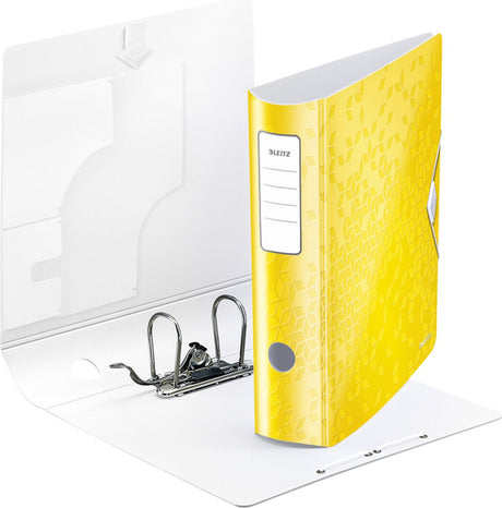 Leitz binder wow 180° aktiv a4 82mm pp gul - 5 stk