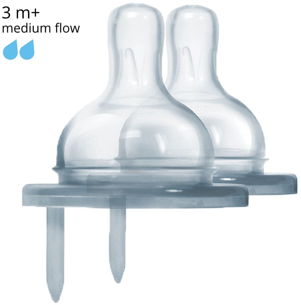 Pura silikonesutter - medium flow - 2 stk