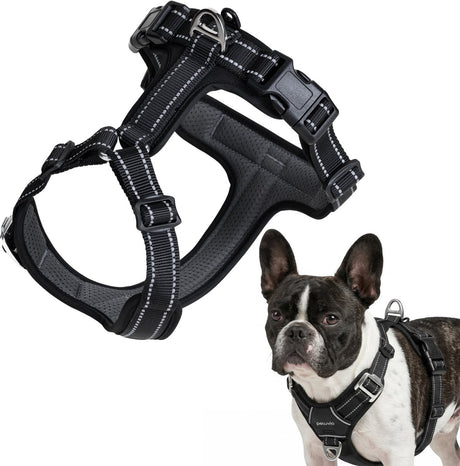 Peluvio mate - hundesele med refleks - størrelse s - slidstærkt nylon - ergonomisk beskyttelsessele - anti-rust spænder - hurtigttørrende vejrbestandig - komfortkontrol til aktive hunde