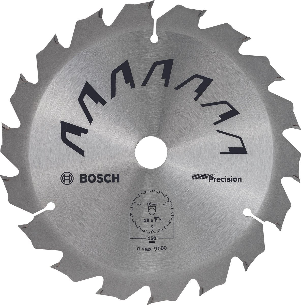 Bosch rundsavklinge 150x1,5 0,85x16 18t
