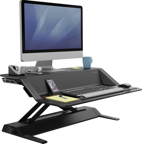 Sid-stå arbejdsstation fellowes 0007901 sort