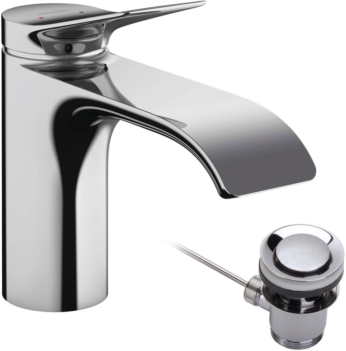 Hansgrohe vivenis - håndvaskhane 80, inkl. affaldsbeslag, ecosmart, krom 75010000