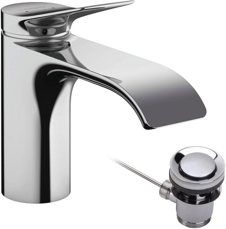 Hansgrohe vivenis - håndvaskhane 80, inkl. affaldsbeslag, ecosmart, krom 75010000