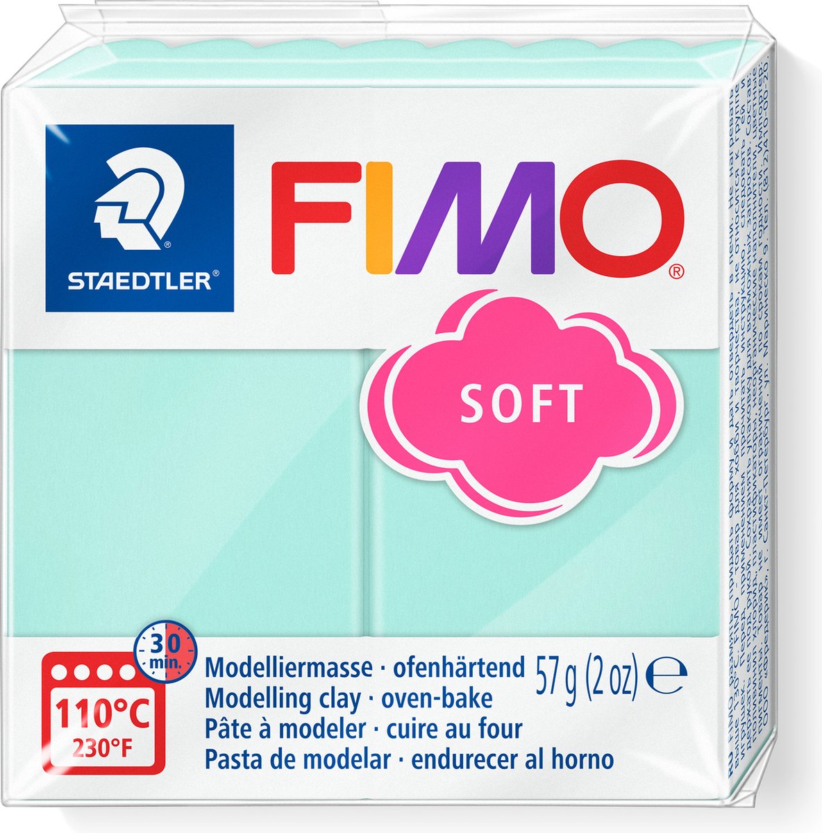 Fimo blød modellering ler 57 g mynte
