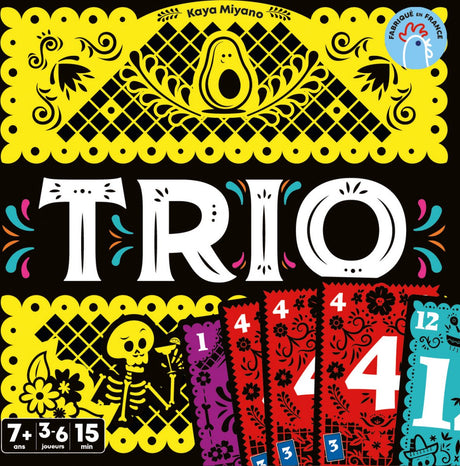 Asmodee trio, kortspil, subtraktion, 7 år, familiespil
