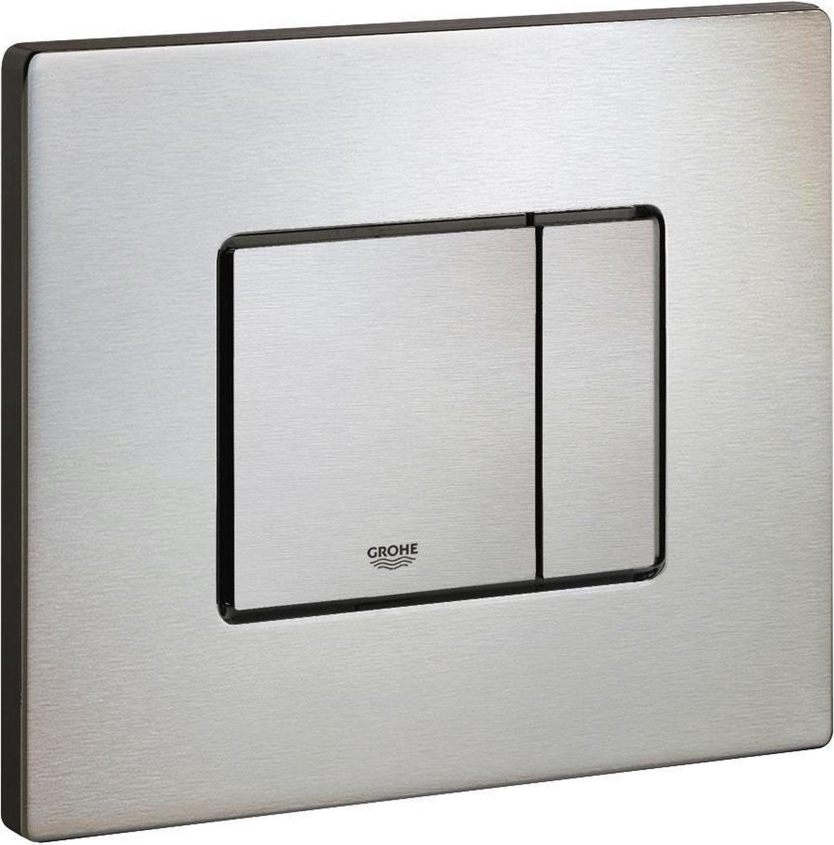 Grohe skate cosmopolitan kontrolpanel toilet - vandret - dobbelt skyl - rustfrit stål