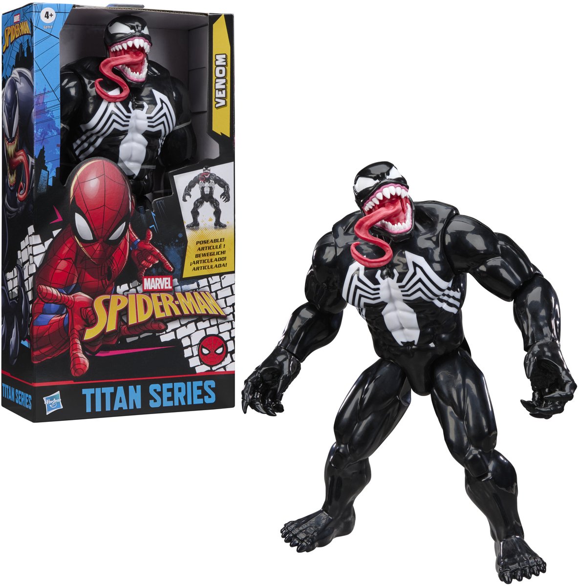 Hasbro marvel spider-man titan serien venom spille figur