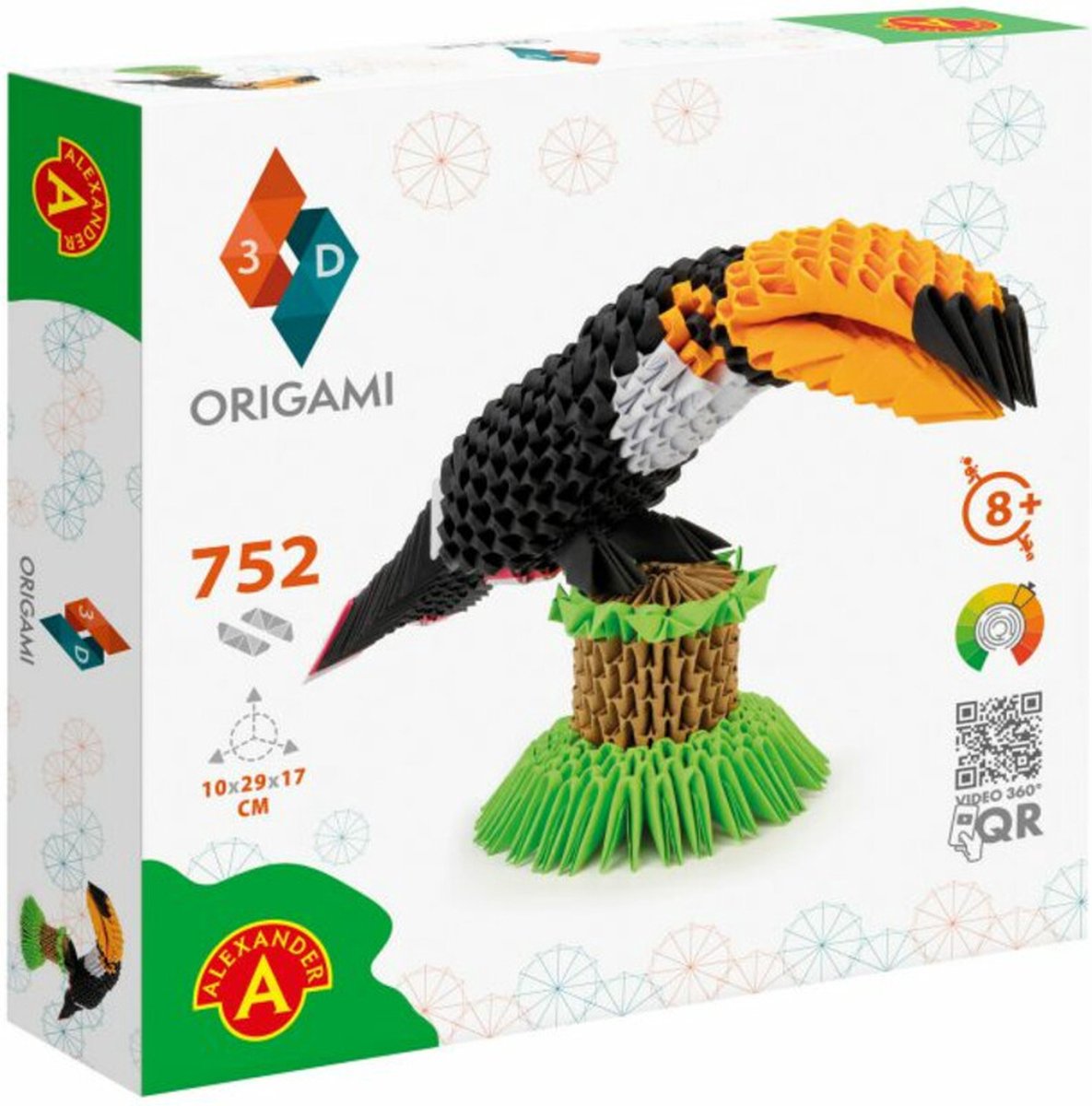 Alexander legetøj alexander - origami 3d - tukan