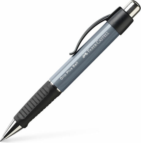 Faber-Castell kuglepen - grip plus - stengrå - fc-140789