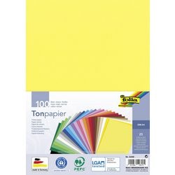 Håndværkspapir folia a4 130 g m² farvesortiment 100 ark