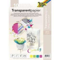 Kalkerpapir folia slik a4 115 g m² farvesortiment 10 ark