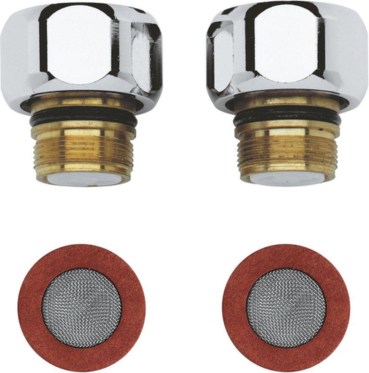 Grohe kontraventilsæt - 2 stk - krom - 47189000