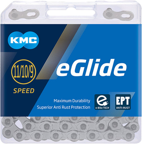 Kmc eglide ept køer kæde sølv 118 led 11s