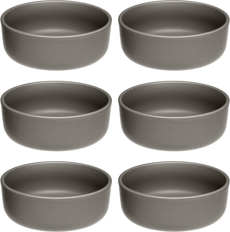 Leonardo roma skål 16 cm taupe - sæt 6