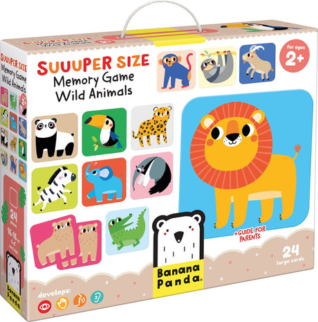 Banan panda suuuper størrelse huskespil vilde dyr 2+