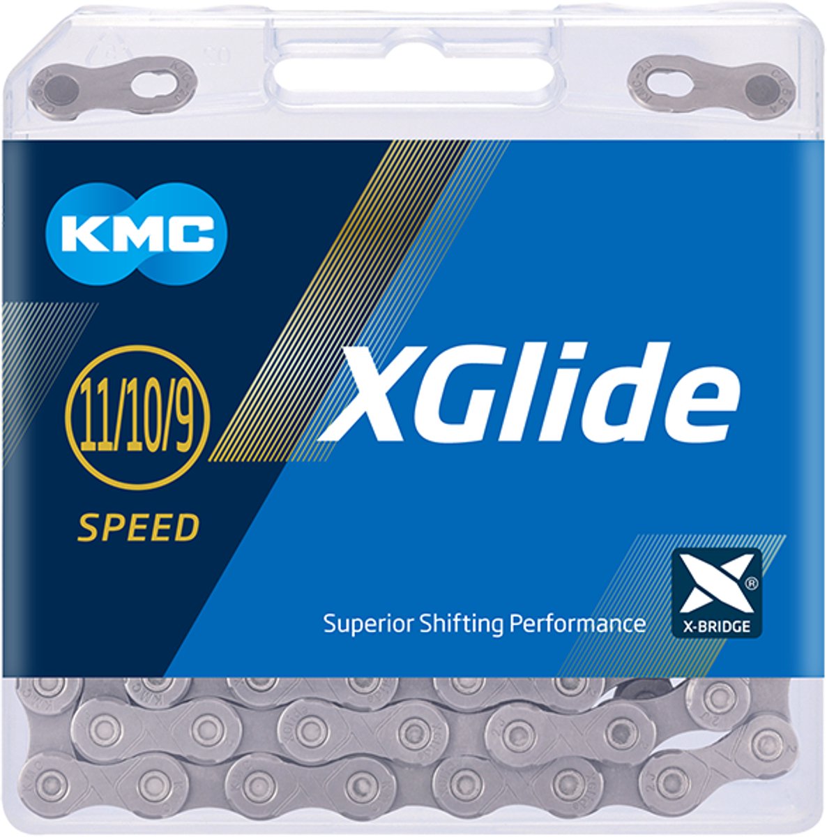 Kmc kette xglide cues kæder x-glide ept 1 2 x 11 128 126gl cues