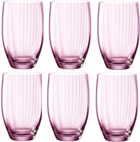Leonardo poesia long drink glas 460ml rosé - sæt med 6 stk